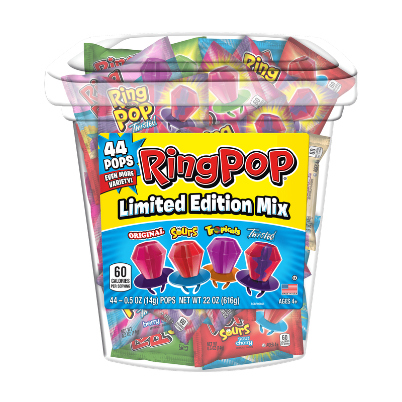 Ring Pop Ring Candy Mixed Flavor