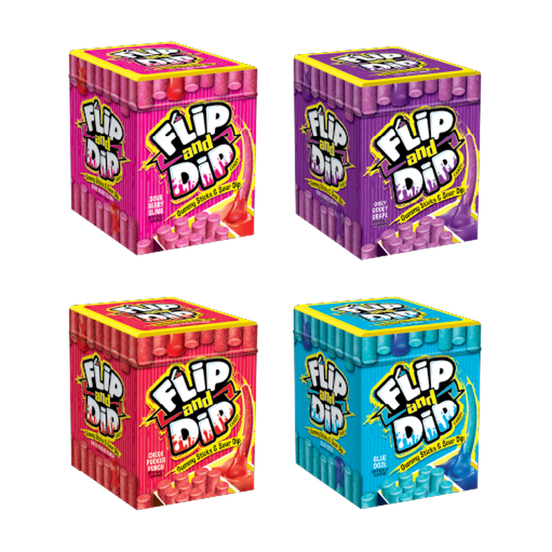 Flip And Dip Gummy Stick&Sour Dip
