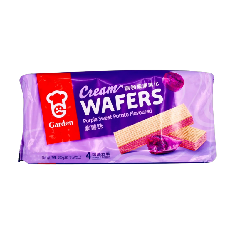 Garden Cream Waffers Purple Sweet Potato