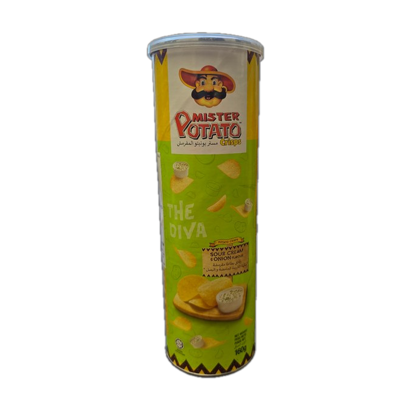 F Mister Potato Sour Cream & Onion potato crisps