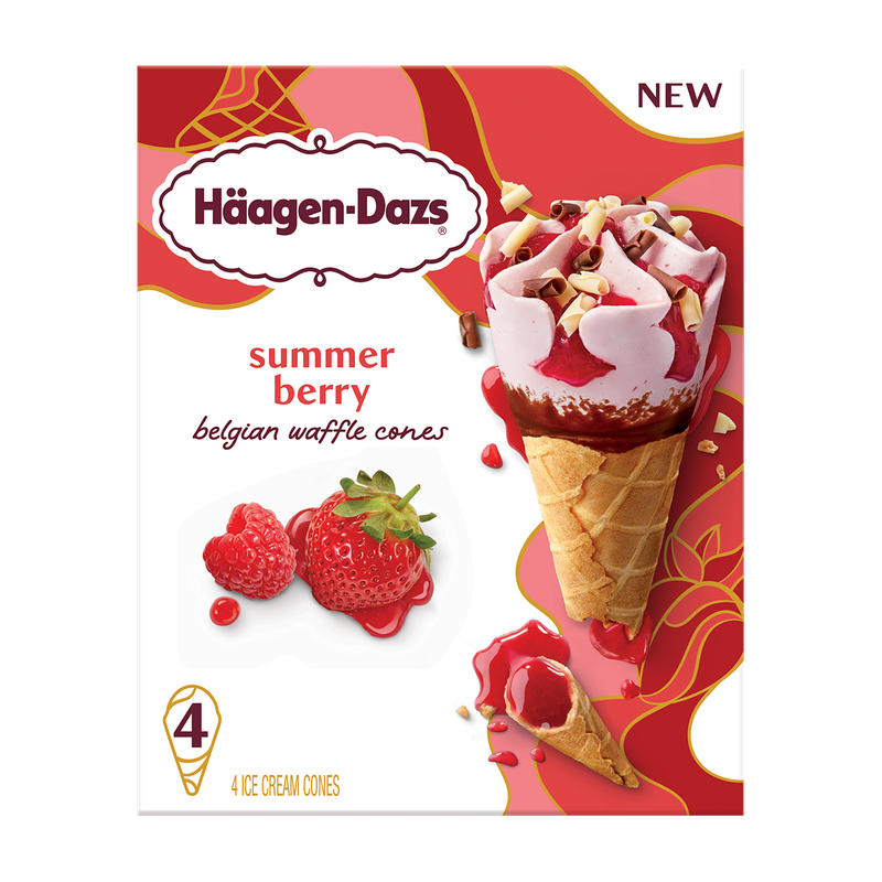 Adorable Cream-filled Cone - Strawberry