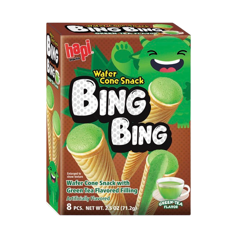 Adorable Green Tea Flavor Ice Cream Cone Snack