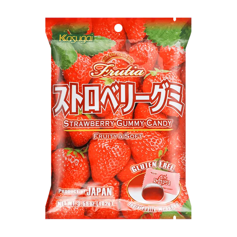 Kasugai Frutia Strawberry Gummy Candy