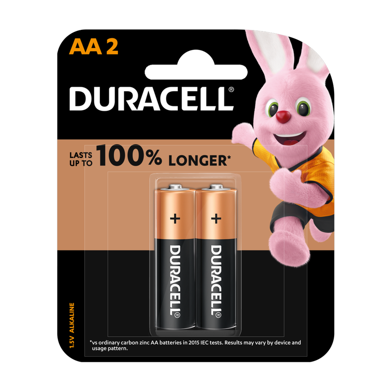 Duracell Everyday Alkaline AA battery 2-pack