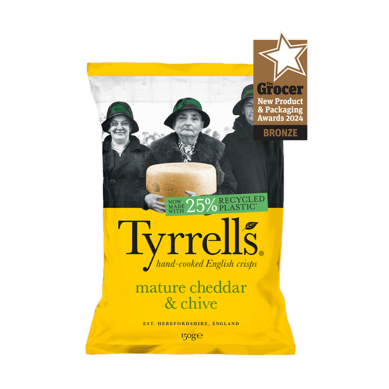 Tyrrells Mature Cheddar Cheese & Chives 40g