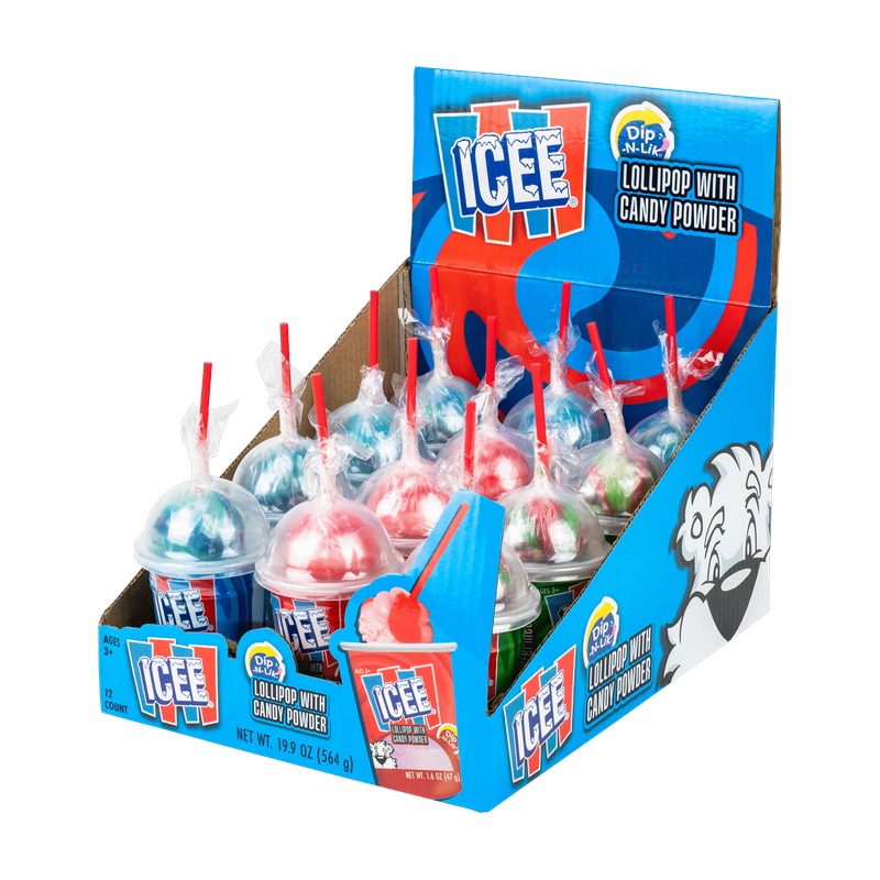 Icee Dip-N-Lik Lollipop with Candy Powder