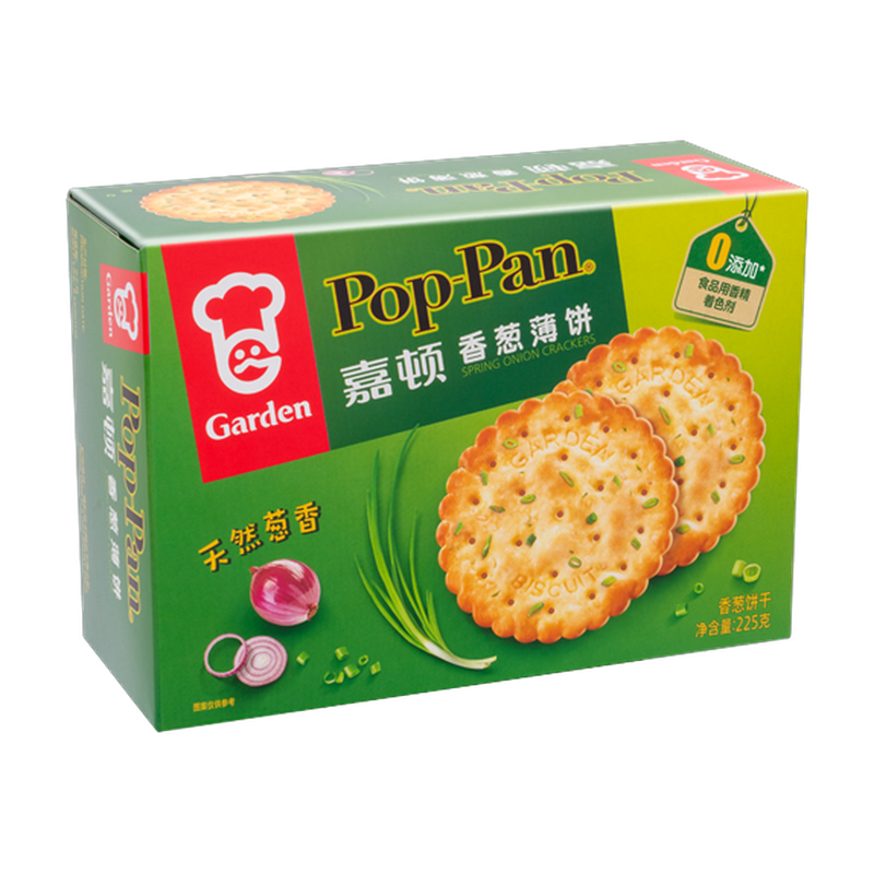 Garden Pop Pan Spring Onion Crackers