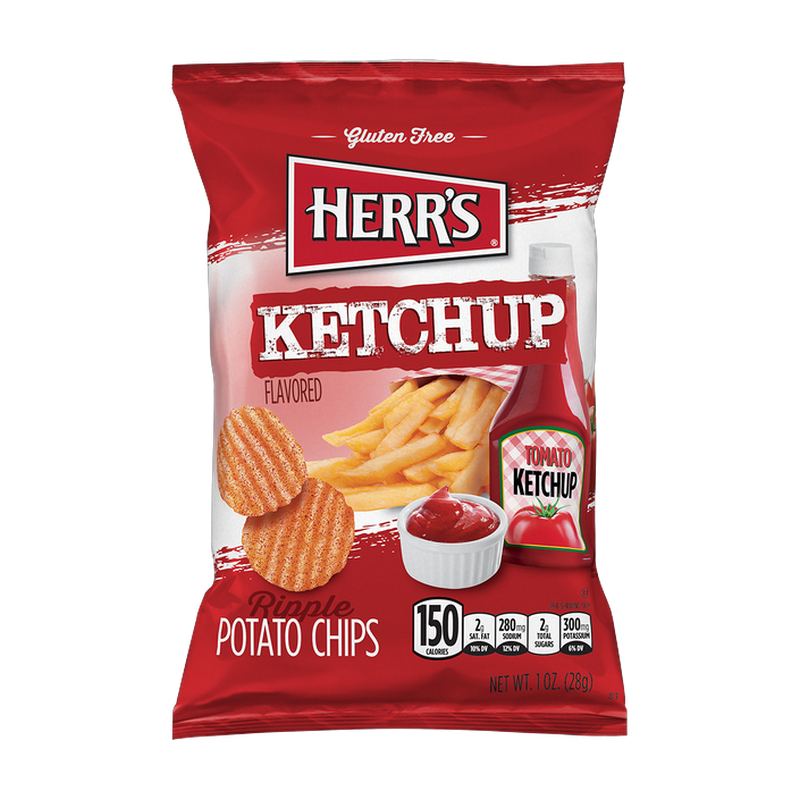 Snack Stacks Potato Chips Ketchup