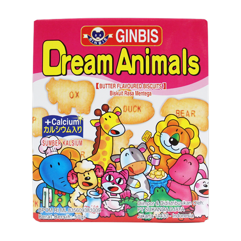 Ginbis Dream Animals Butter Flavored