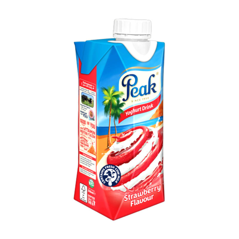 Low-Sugar strawberry yogurt drink