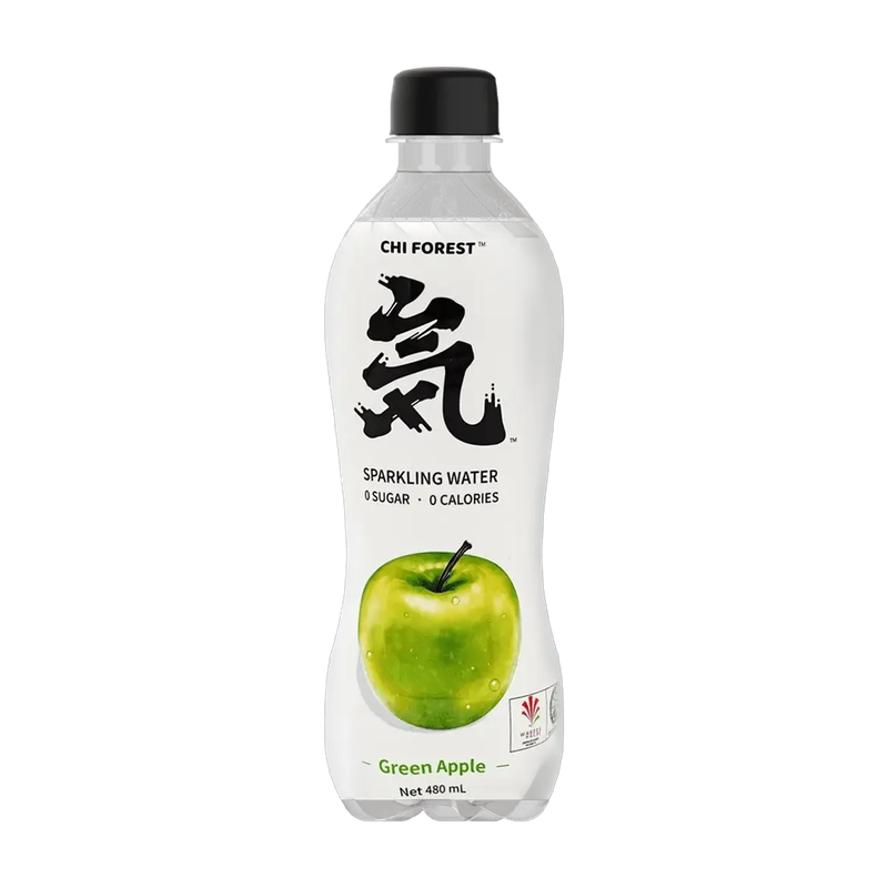 Genki Forest Qi Sparkling Water Green Apple