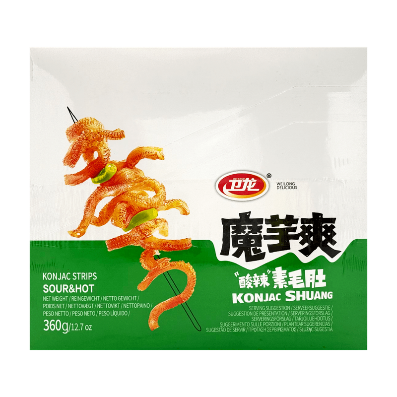 Weilong Konjac Shuang Sour & Hot Konjac Strips