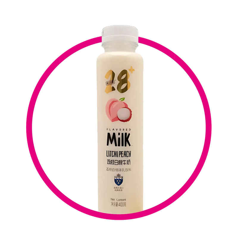 28 Flavored Milk Lychee Peach