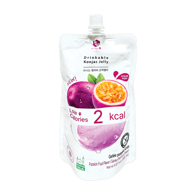 Passion Fruit flavored drinkable konjac jelly