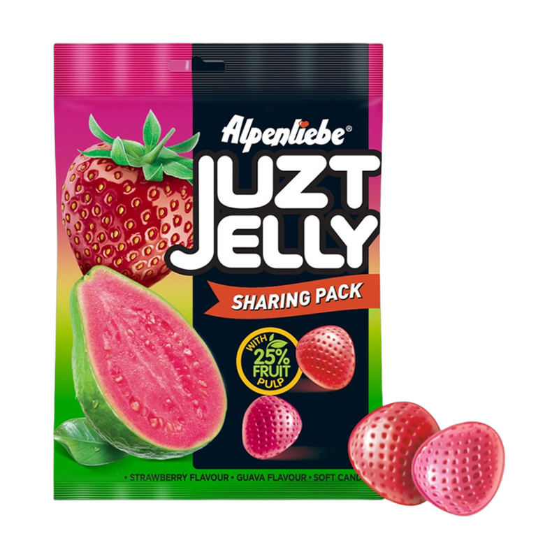 Strawberry flavored sucking jelly