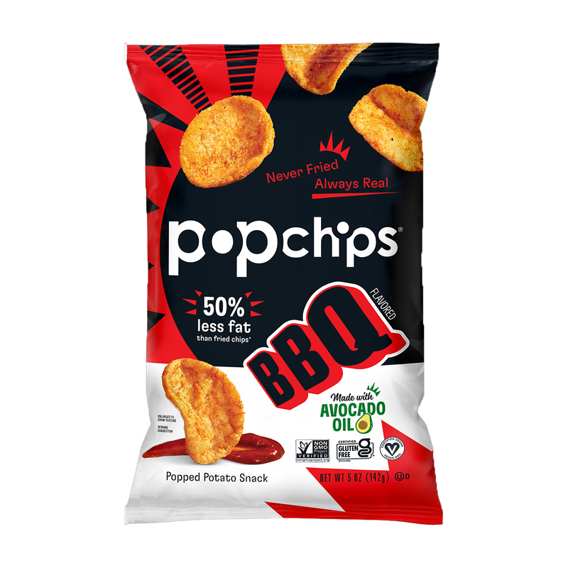 Poppin Taxos Barbeque Flavored Potato Chips