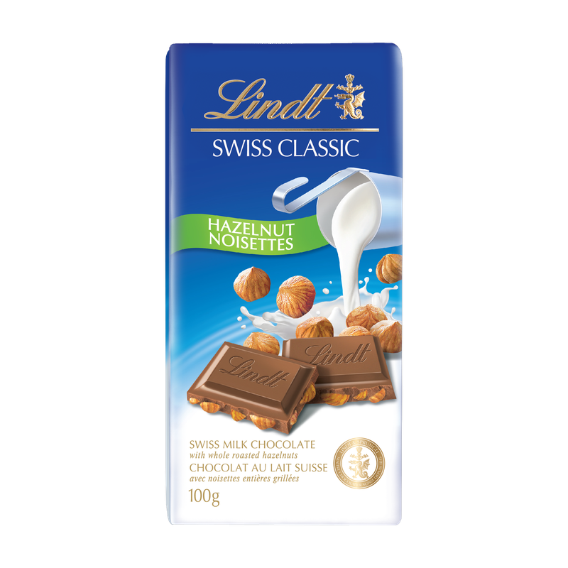 Lindt Swiss Classic Bar Milk Hazelnut