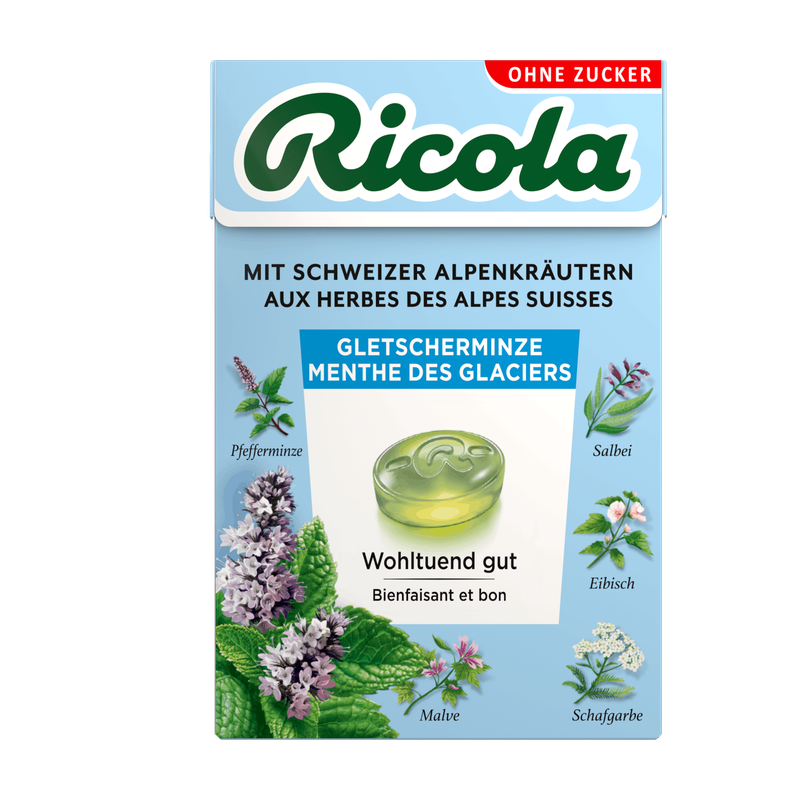 Candy RICOLA GLACIER-MINT without Sugar