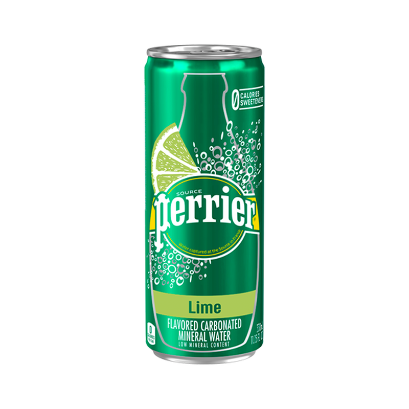 Perrier Lime Slim can