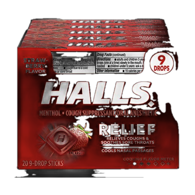 Halls Strawberry Bags 1Casex