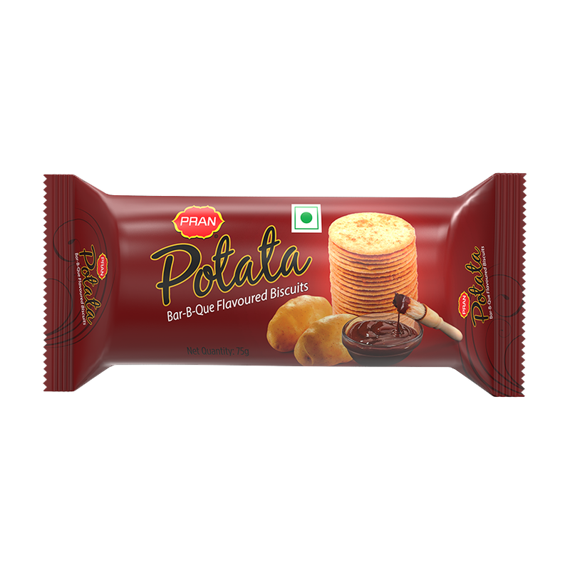 Pran Potata Potato Bar-b-que Flavoured Biscuits