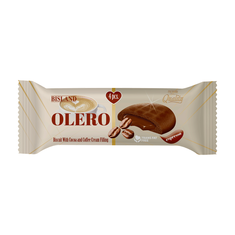 Olero Biscuit Cocoa and coffee Cream Filling