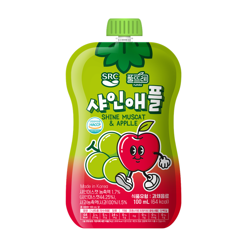 Korean Juice green apple 4x