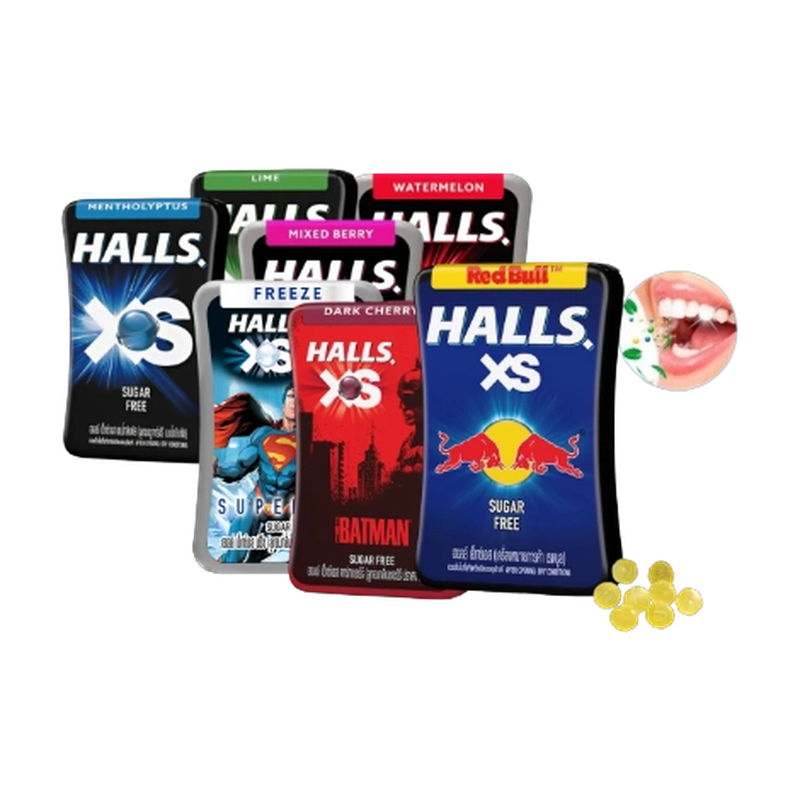 Halls Intense Cooling Red Bull