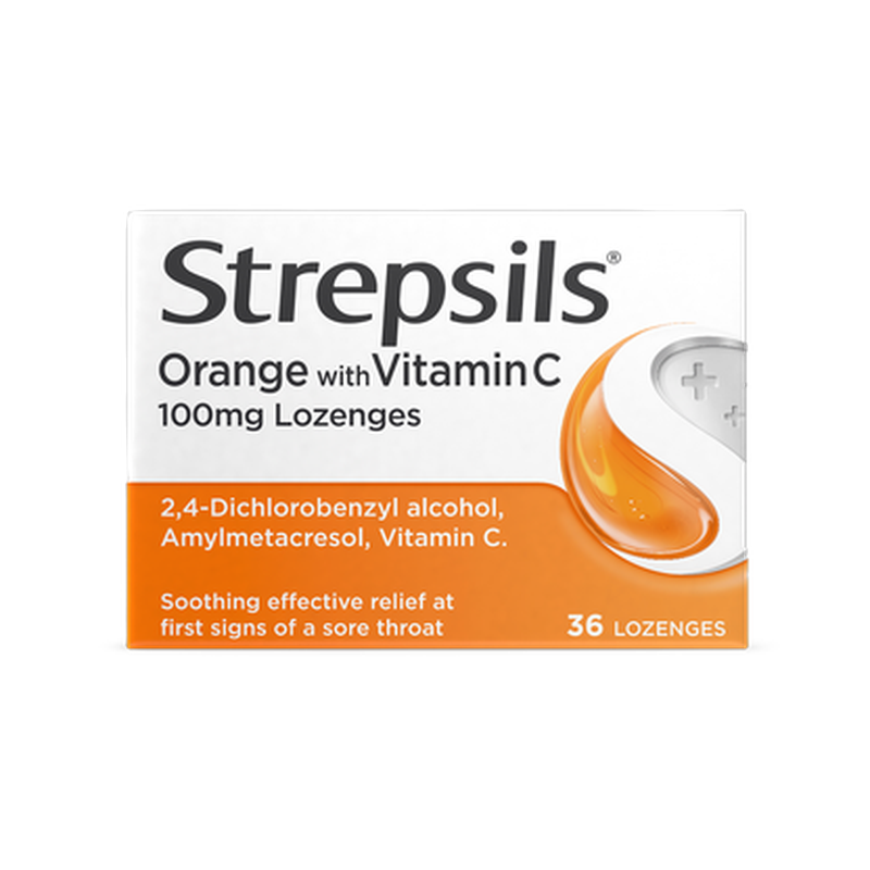Strepsils Orange + Vitamin C