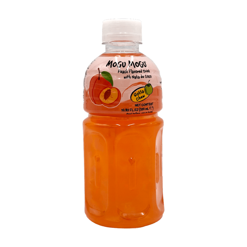 Mogu Mogu Peach Flavored Drink with Nata De Coco