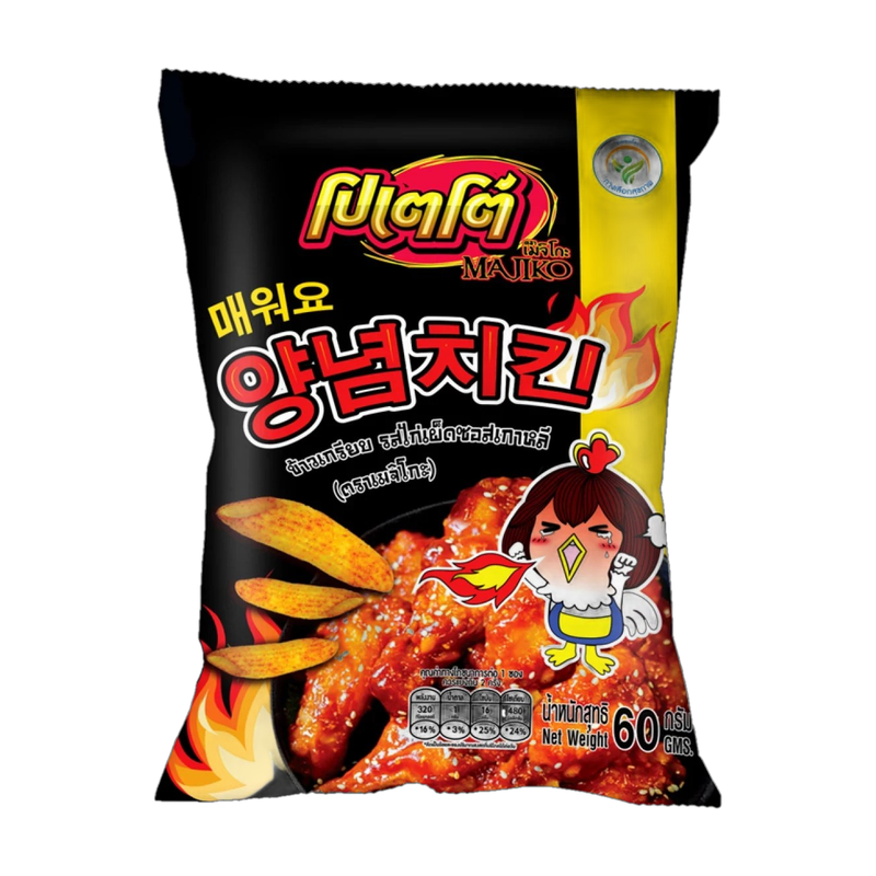 Majiko Crispy Rice Snack with Korean Chicken Spicy Sause