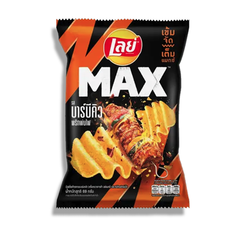 Max Potato chips BBQ Prik pon Fai Flavor