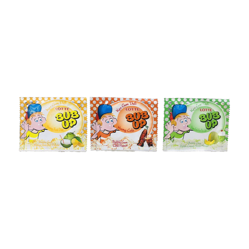 Lotte Cola Lemon Flavor Coated Bubble Ball Gum
