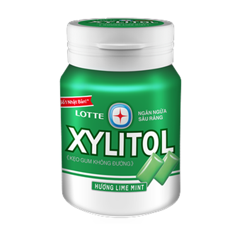 Lotte Xylitol Lime Mint