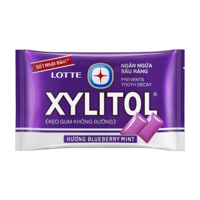 Lotte Xylitol Blueberry Mint