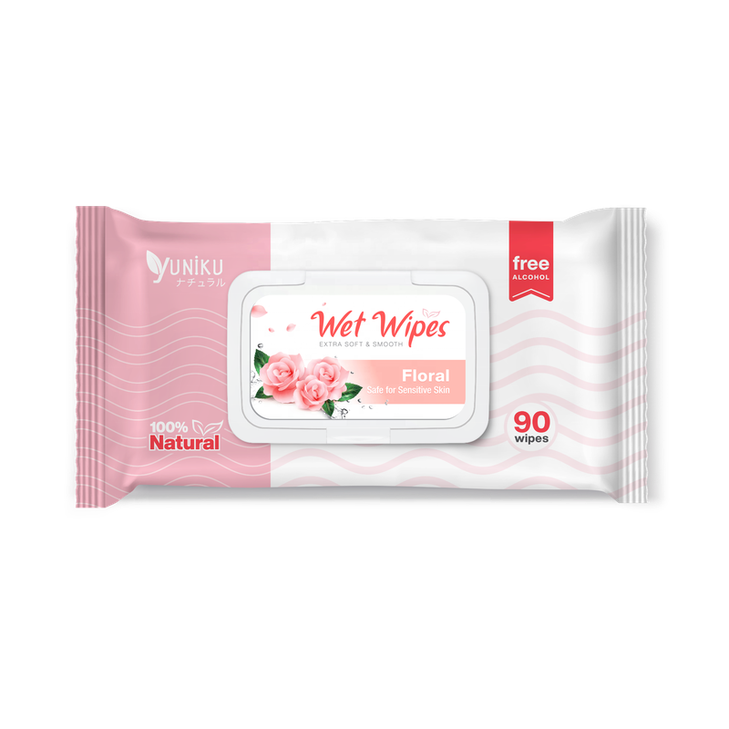 Yuniku Floral Floral Wet Wipes