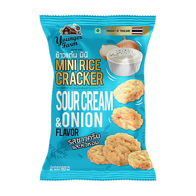 Younger Farm Mini Rice Cracker Cream & Onion Flavor