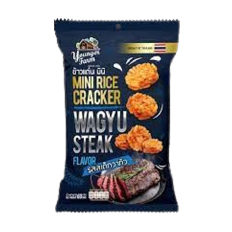 Younger Farm Mini Rice Cracker Wagyu Steak Flavor