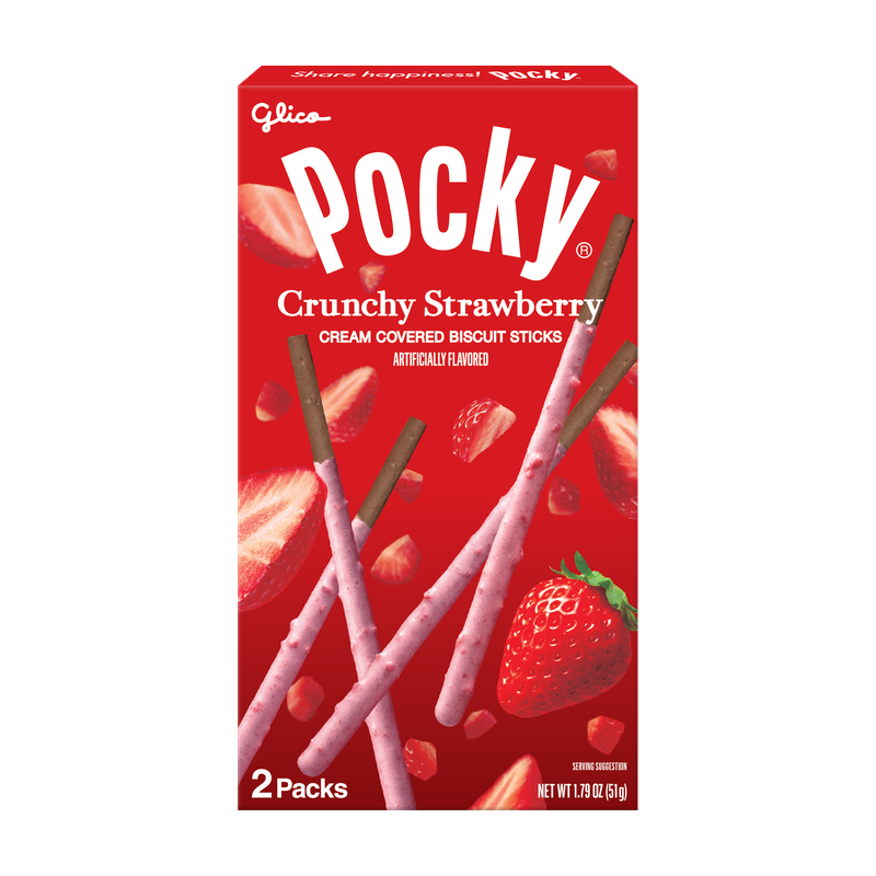 Ticky Biscuit Coated with Strawberry Cream
