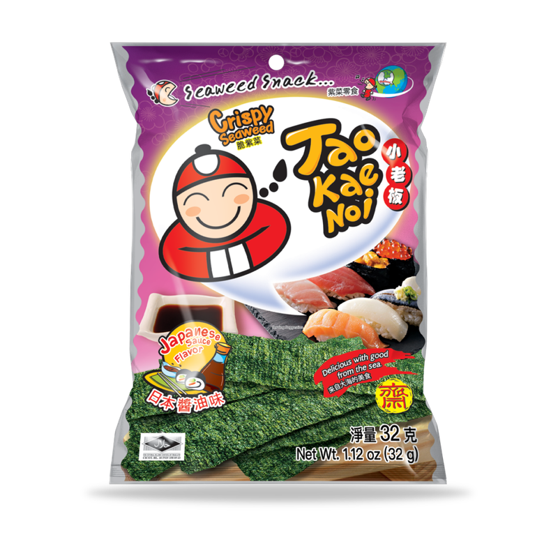Tao Kae Noi Big Sheet Crispy Seaweed Japanese Sauce Flavor