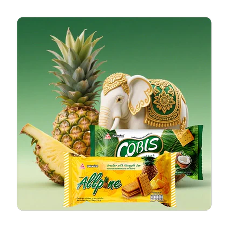 Siam Foods Twin Lotus Coconut Biscuit&pineapple Ja