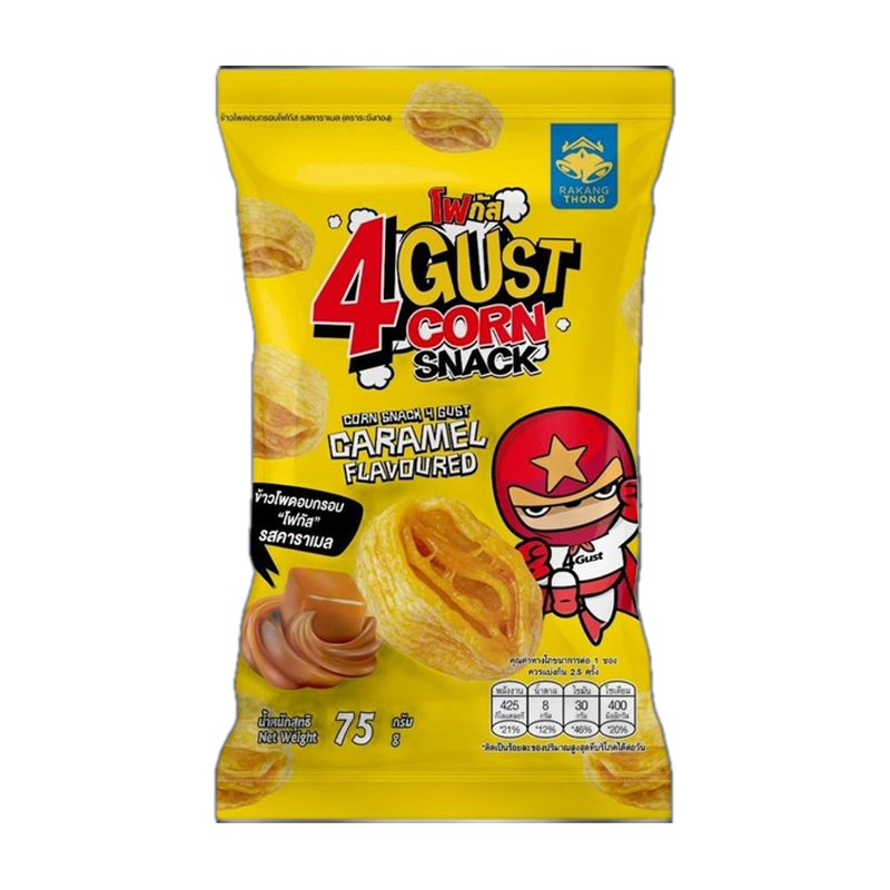 Rakang Thong 4 G U S T Corn Snack - Caramel Favored