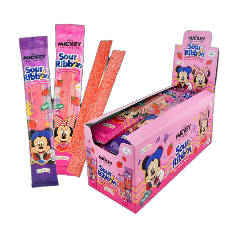 YLF Mickey Sour Ribbon (Strawberry)