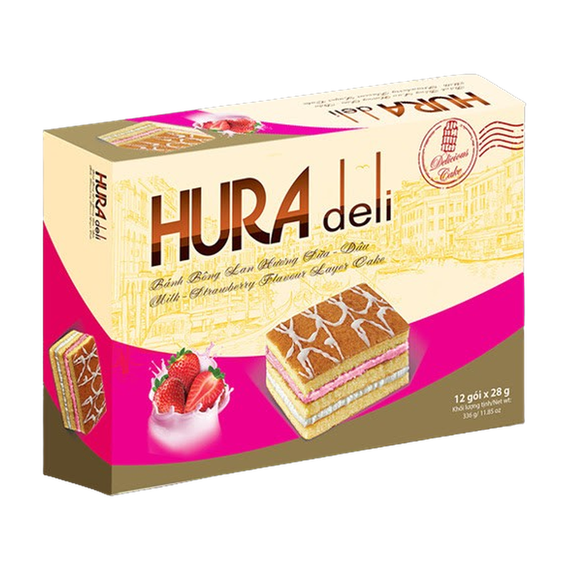 Hura Deli Strawberry Flavour Layer Cake