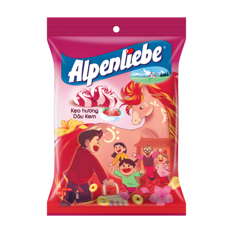 Candy Alpenliebe Strawberry Sticks