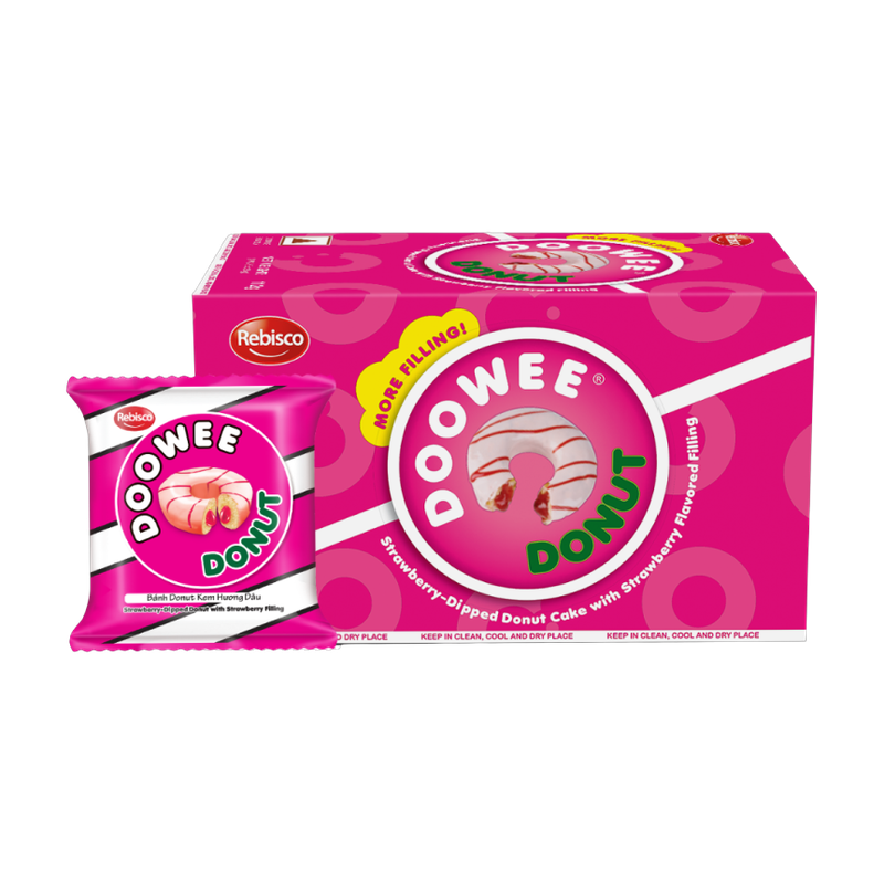 Doowee Donut Strawberry Favoured