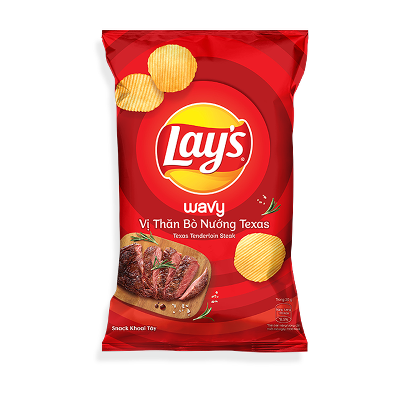 Lay's Lay's Wavy Texas Tenderloin Steak Flavor