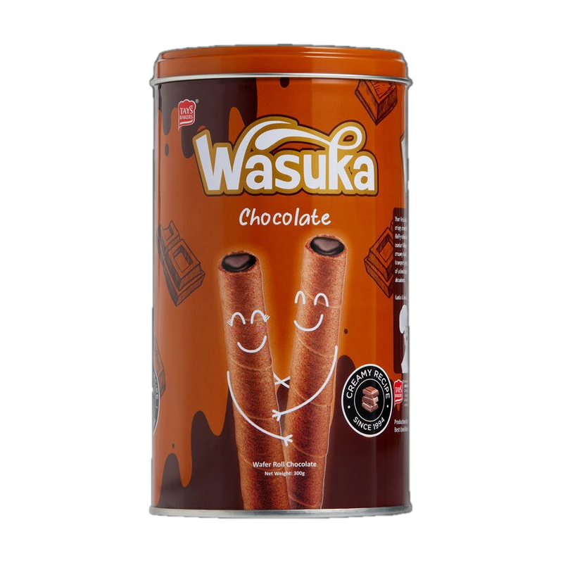 Tay's Bakers Wasuka Wafer Roll Bucket Chocolate