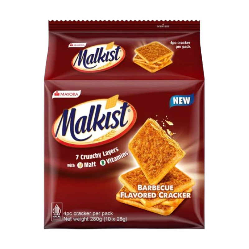 Mayora Malkist BBQ Floss Flavor Crackers