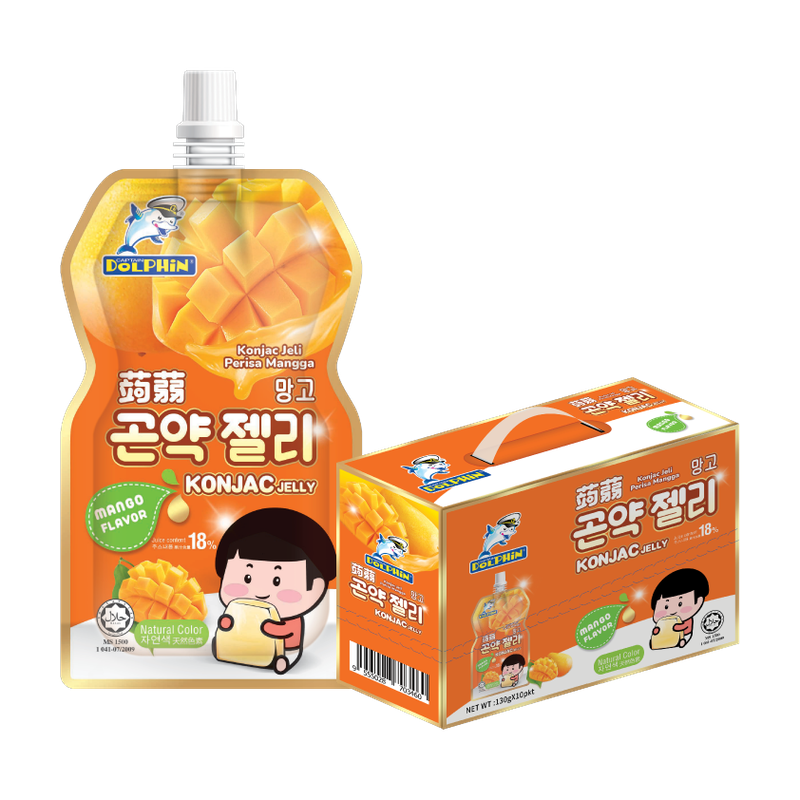 Captain Dolphin Mango Flavor Konjac Jelly